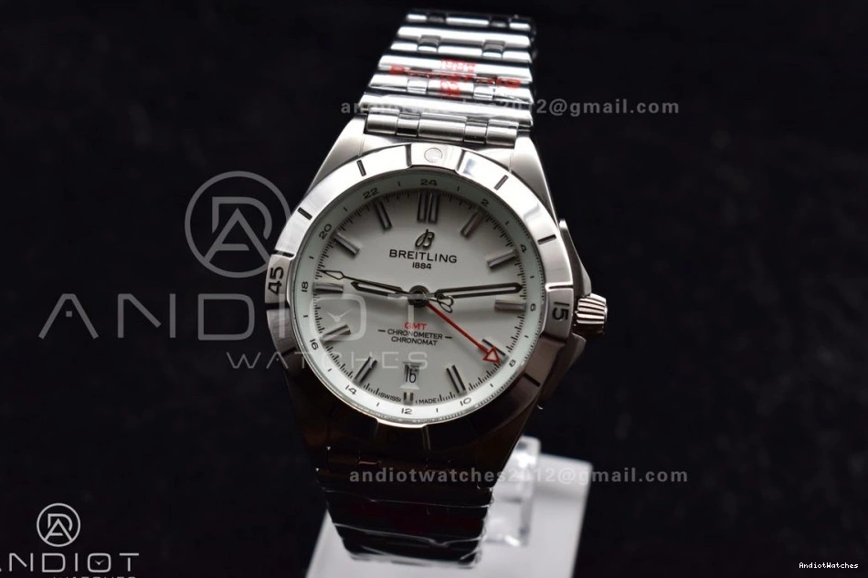 White Bracelet BLS Factory 1:1 Breitling GMT On 532 SS Best Chronomat 40mm A Edition HighPerformance Automatic Dial 1002